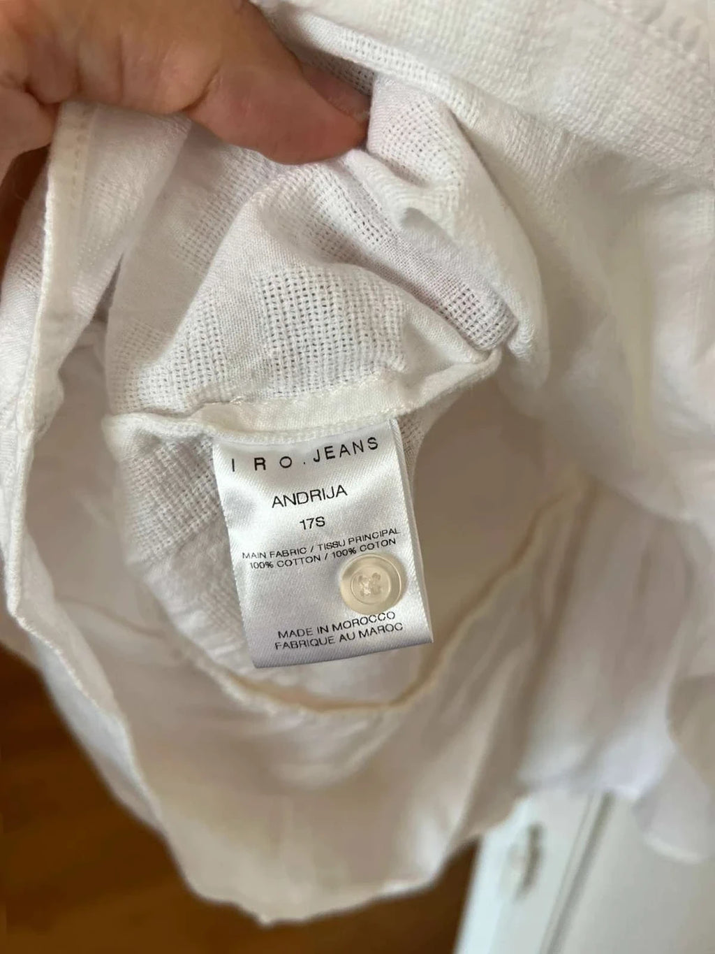 IRO white sleeveless cotton shirt - view 7