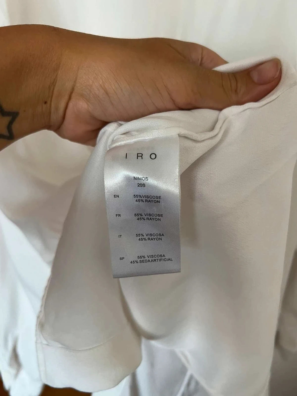 IRO white viscose oversize shirt - view 7
