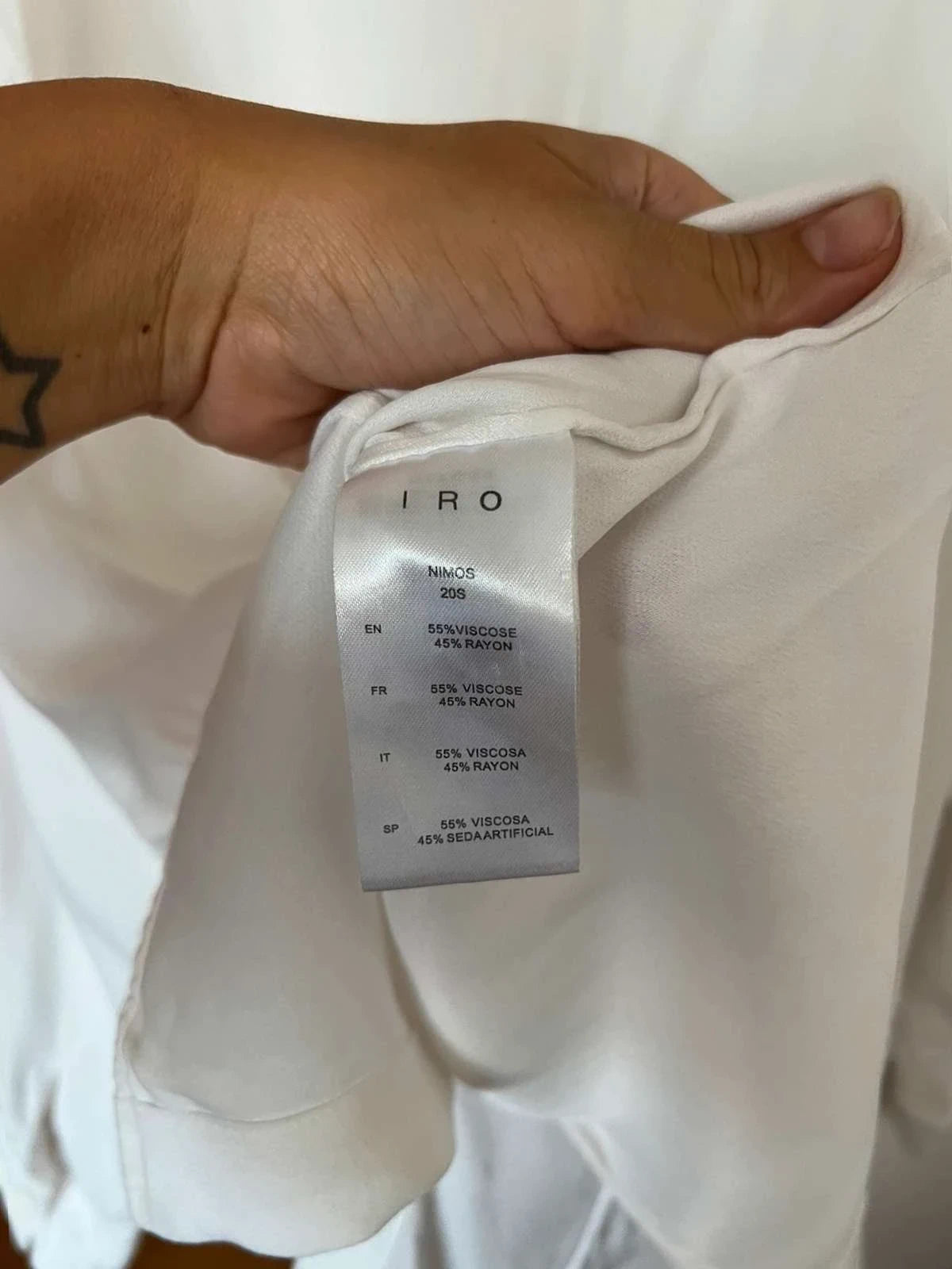 IRO white viscose oversize shirt - view 7