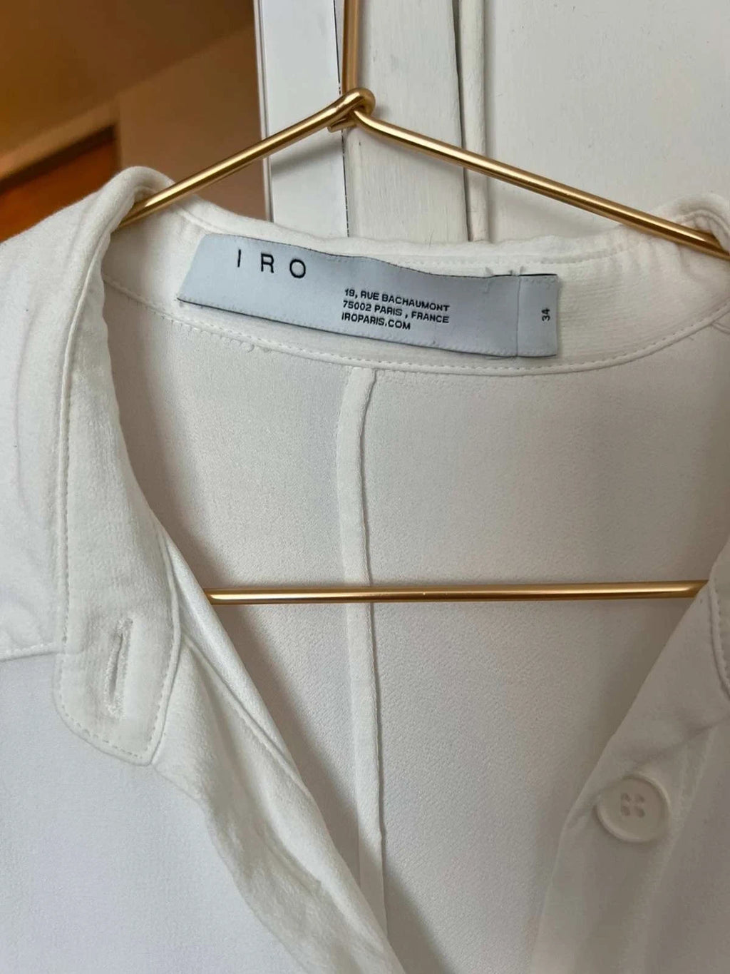 IRO white viscose oversize shirt - view 2