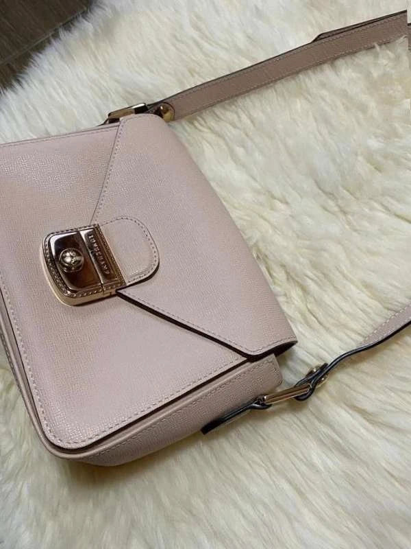 Longchamp pink leather crossbody bag - view 2