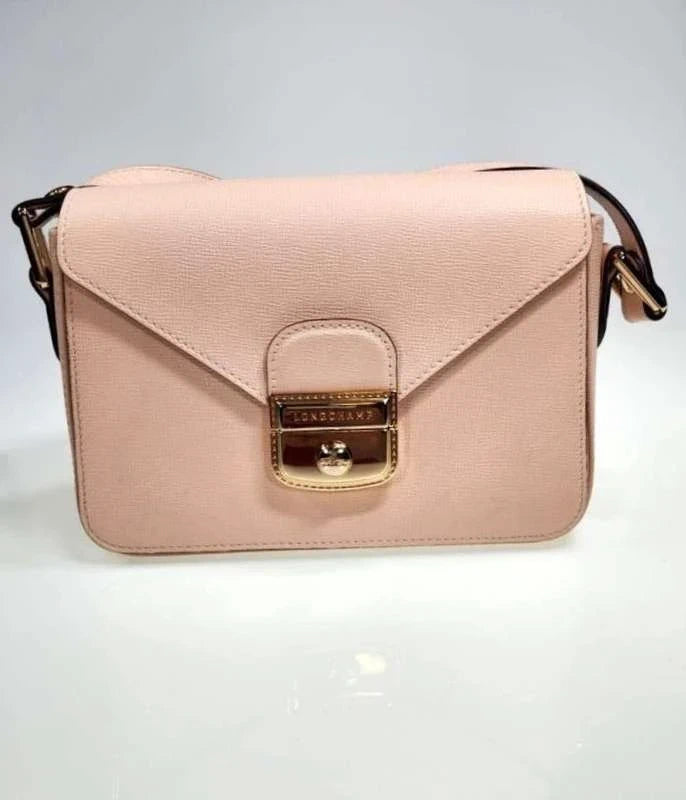 Longchamp pink leather crossbody bag - view 6