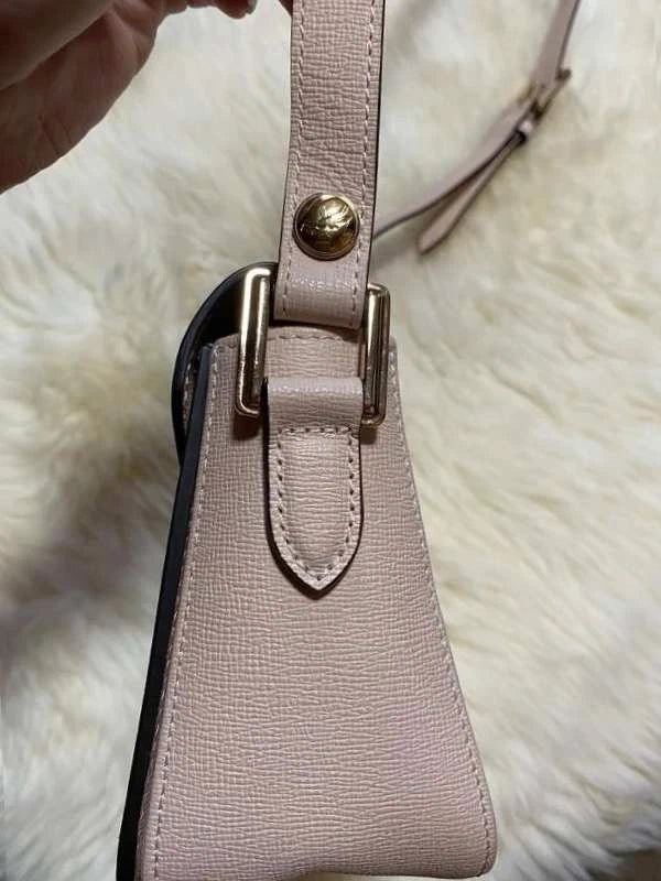 Longchamp pink leather crossbody bag - view 3