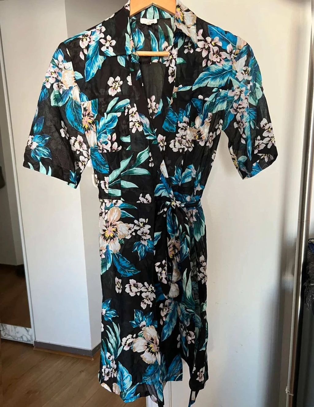 Diane von Furstenberg silk cotton wrap dress