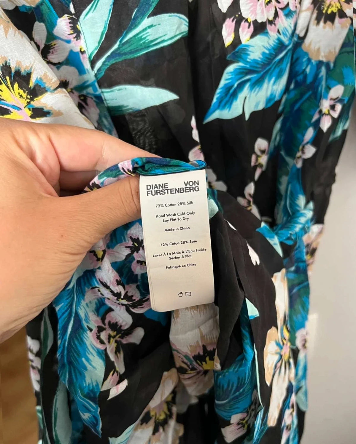 Diane von Furstenberg silk cotton wrap dress - view 7