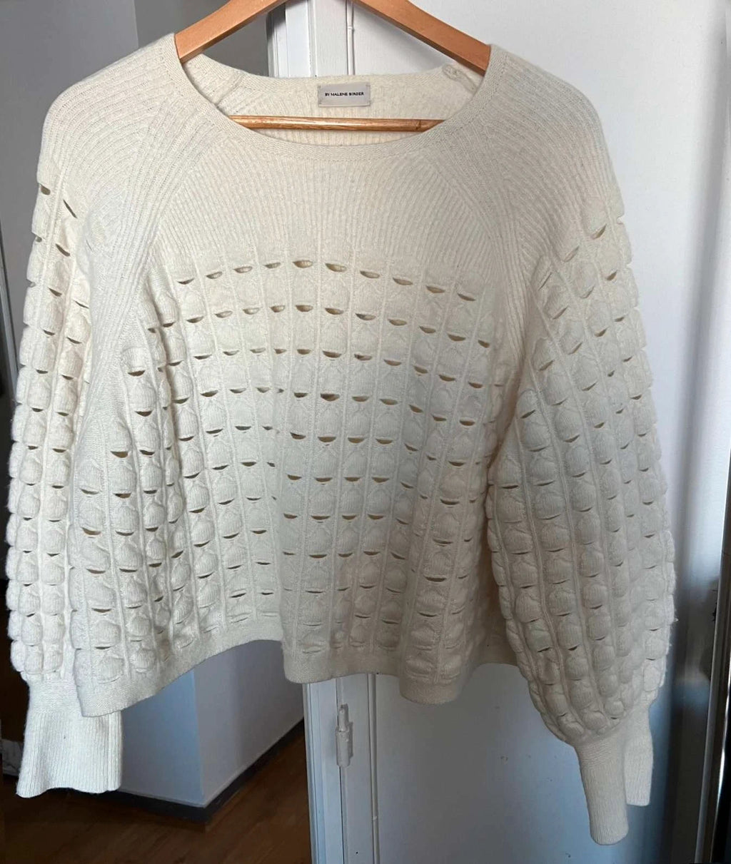 By Malene Birger white wool sweater