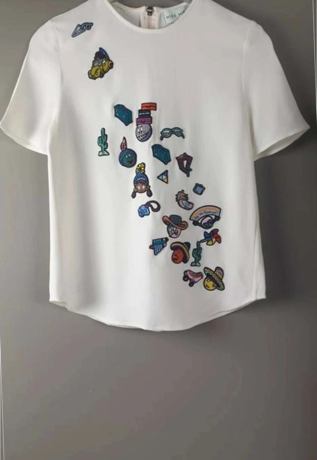 Mira Mikati white t-shirt