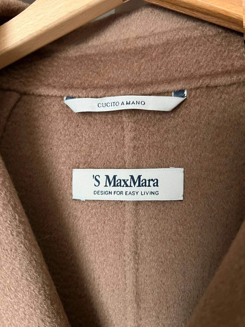S Max Mara wool cashmere beige coat - view 4