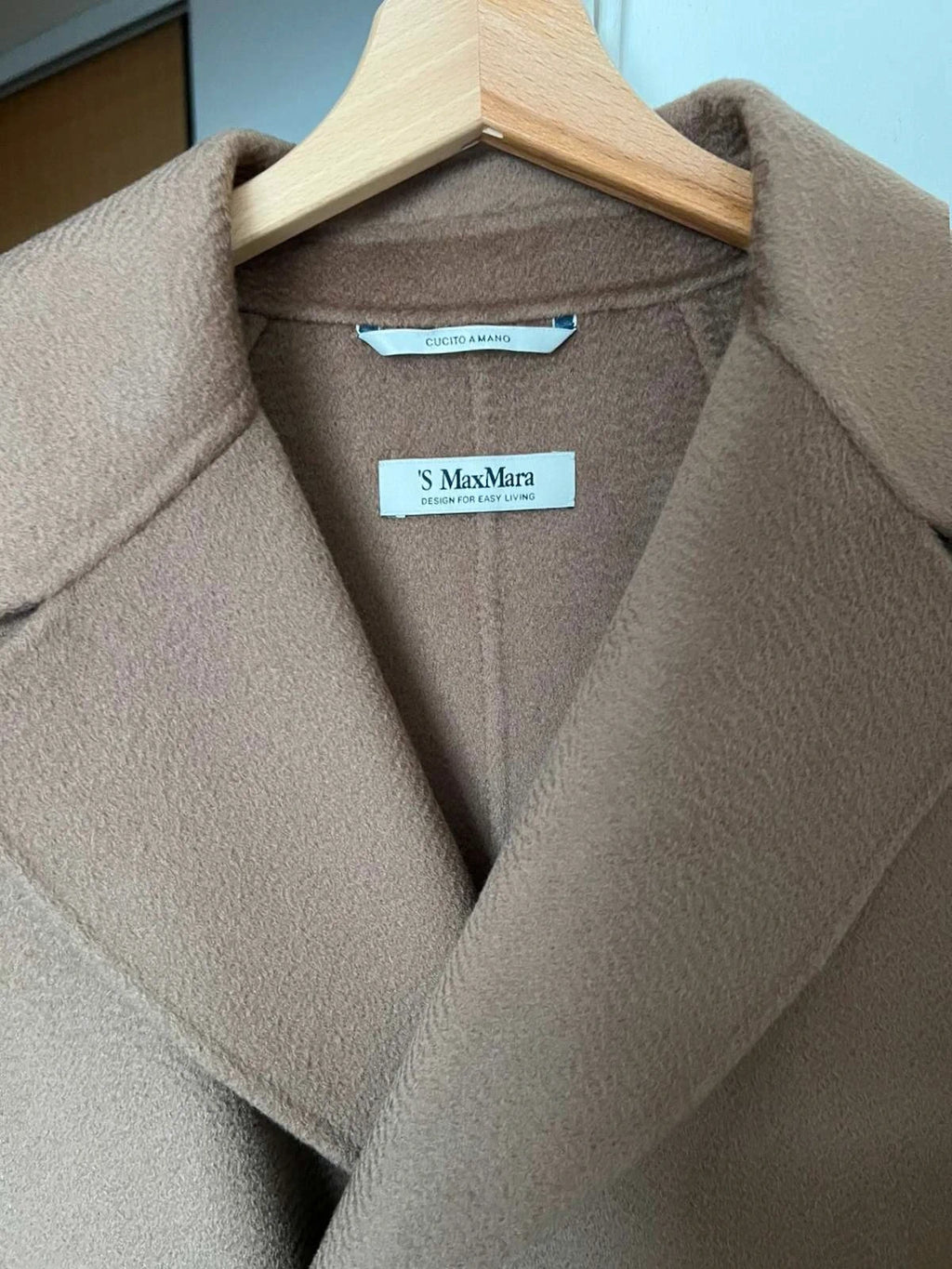 S Max Mara wool cashmere beige coat - view 3
