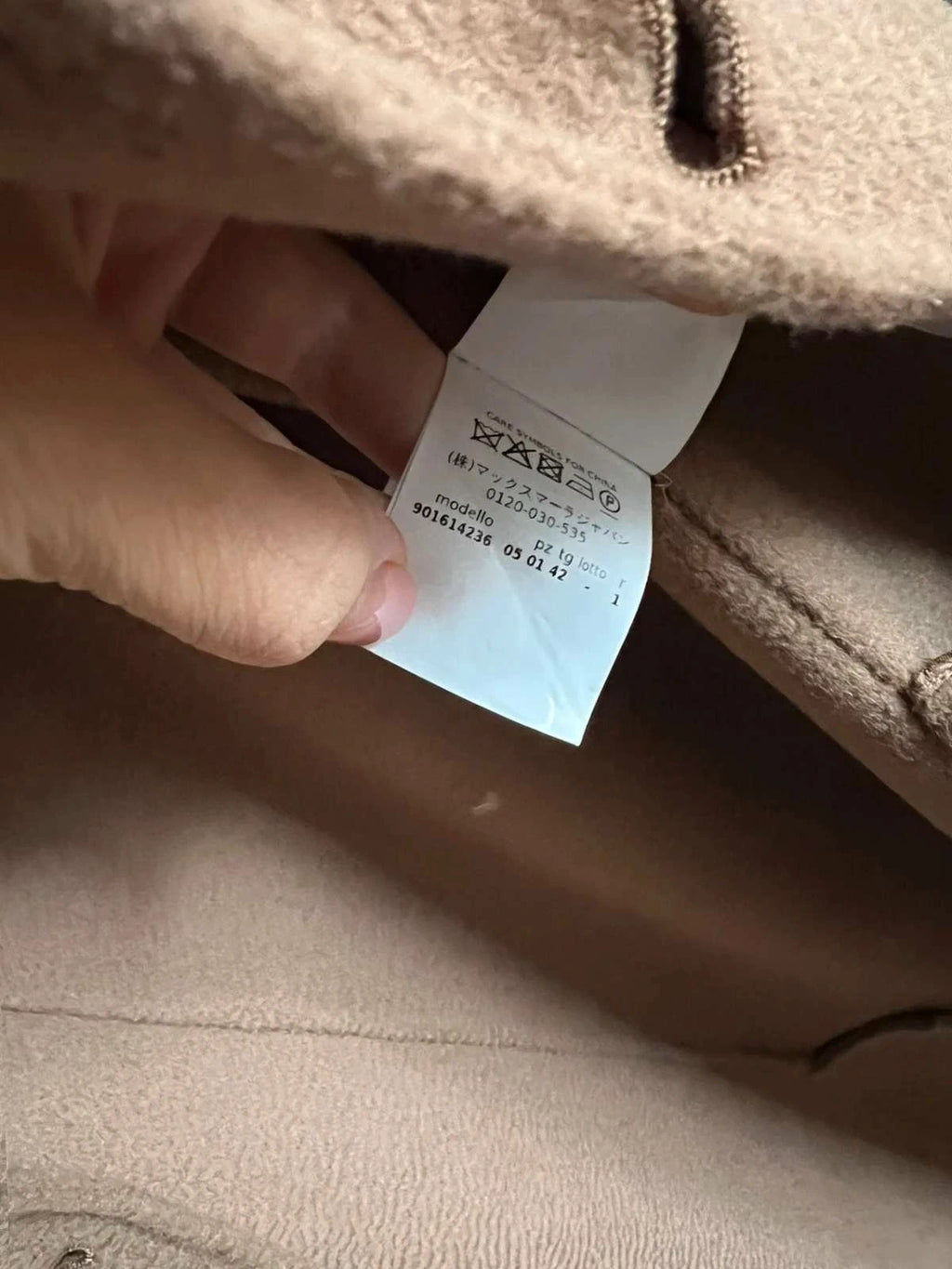 S Max Mara wool cashmere beige coat - view 9