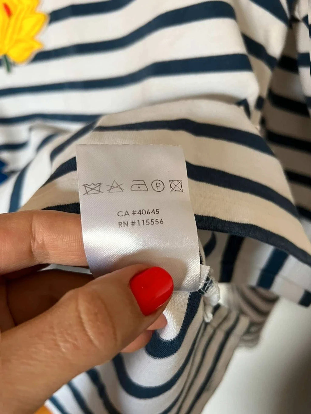 Ports 1961 cotton striped top - view 8