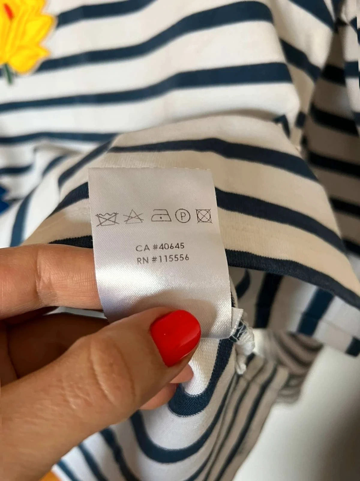 Ports 1961 cotton striped top - view 8