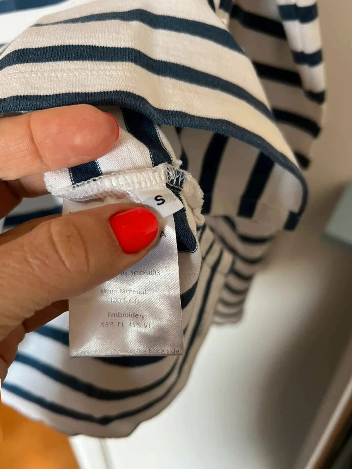 Ports 1961 cotton striped top - view 7