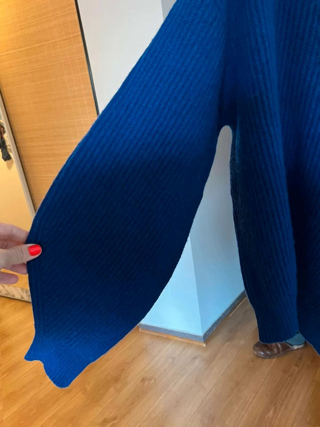 Stella McCartney blue cashmere turtleneck sweater - view 6