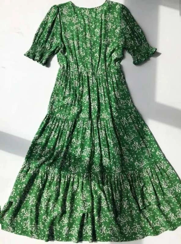 Ba&sh green long dress
