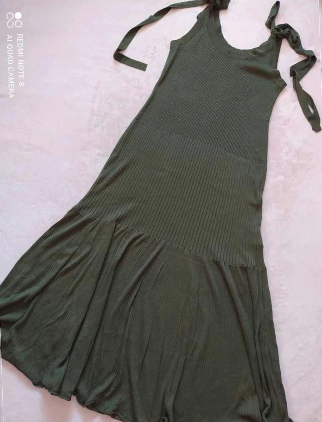 Rodebjer viscose green long dress