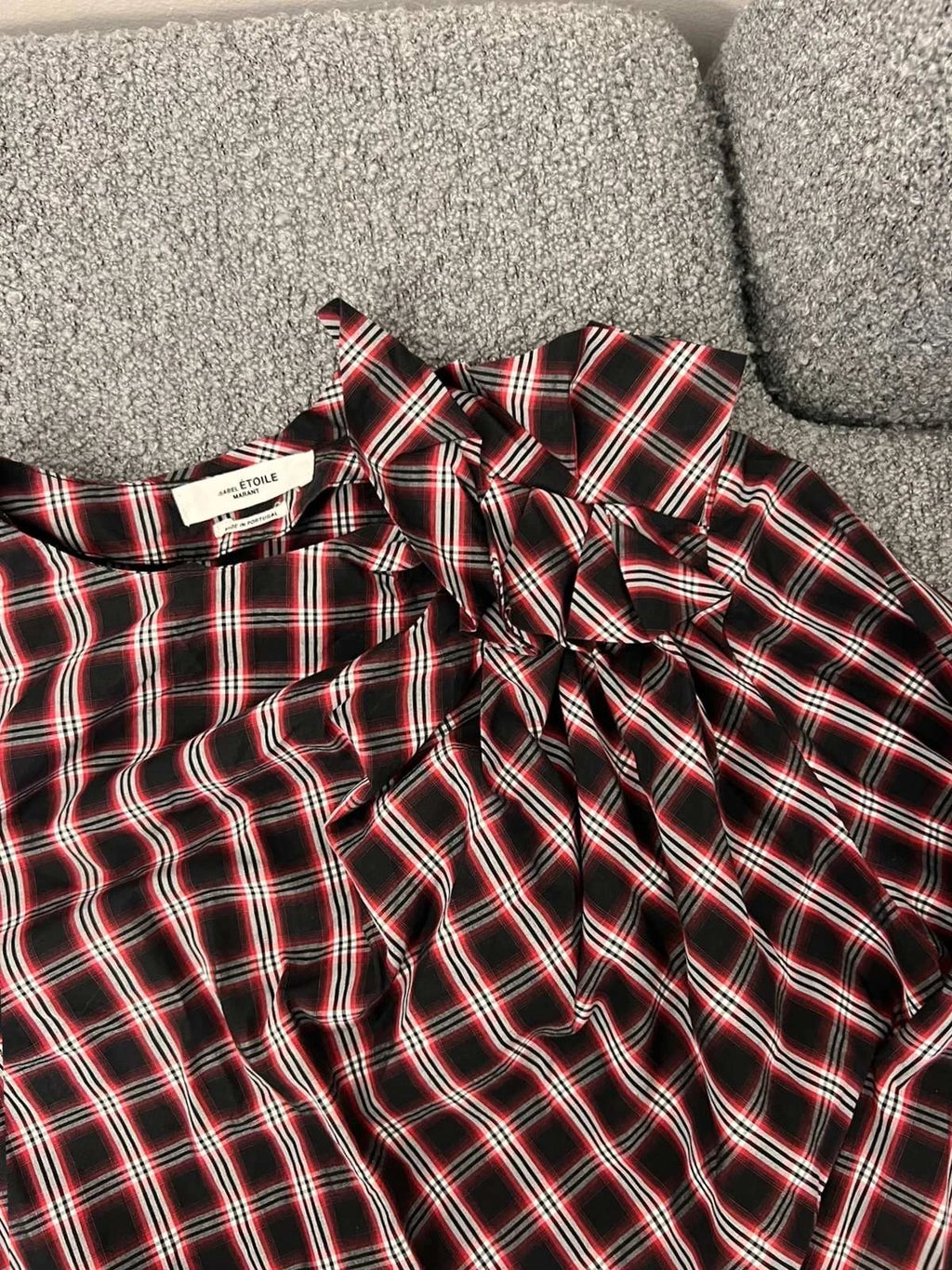 Isabel Marant cotton asymmetric blouse shirt - view 3