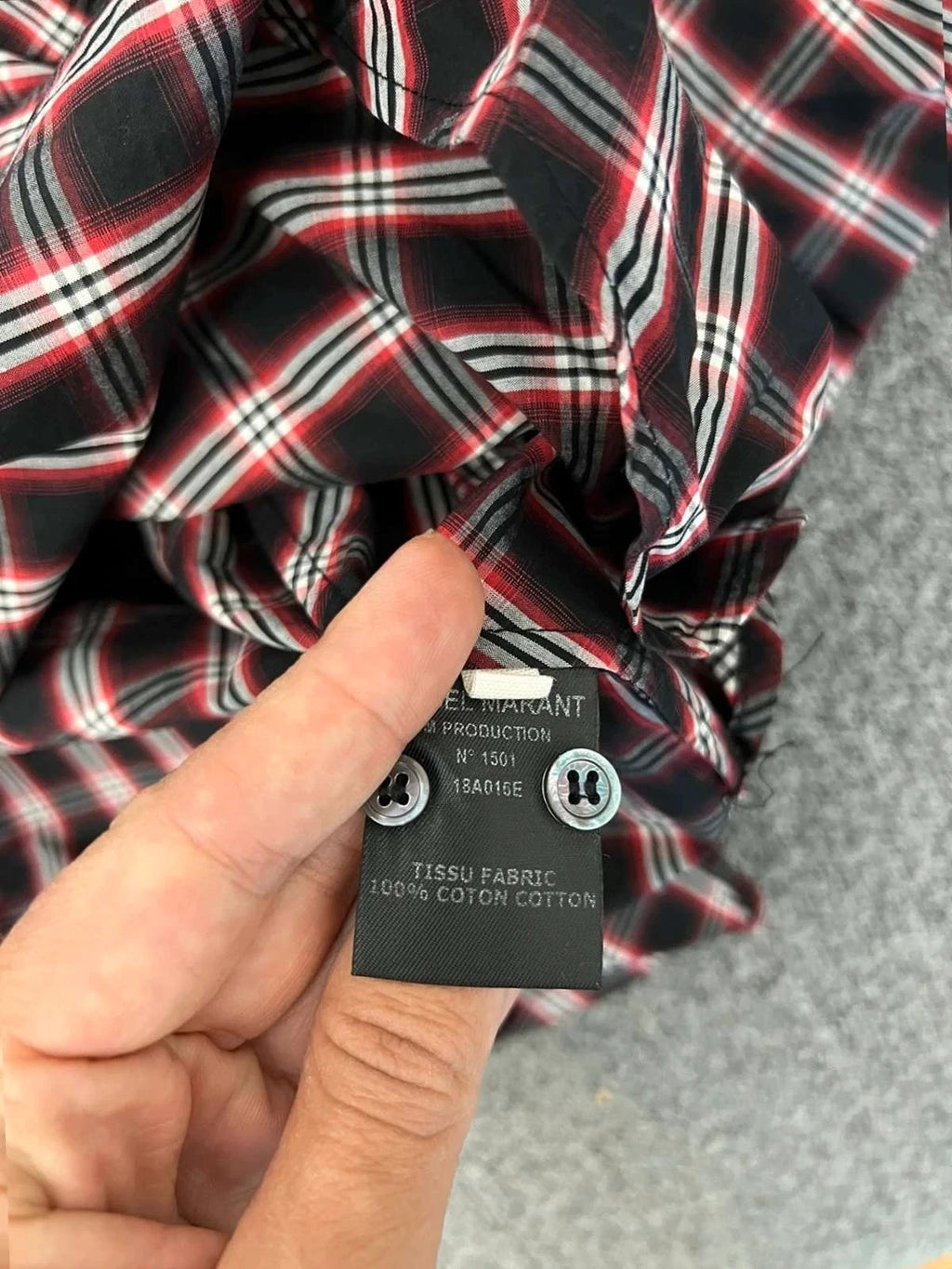 Isabel Marant cotton asymmetric blouse shirt - view 7