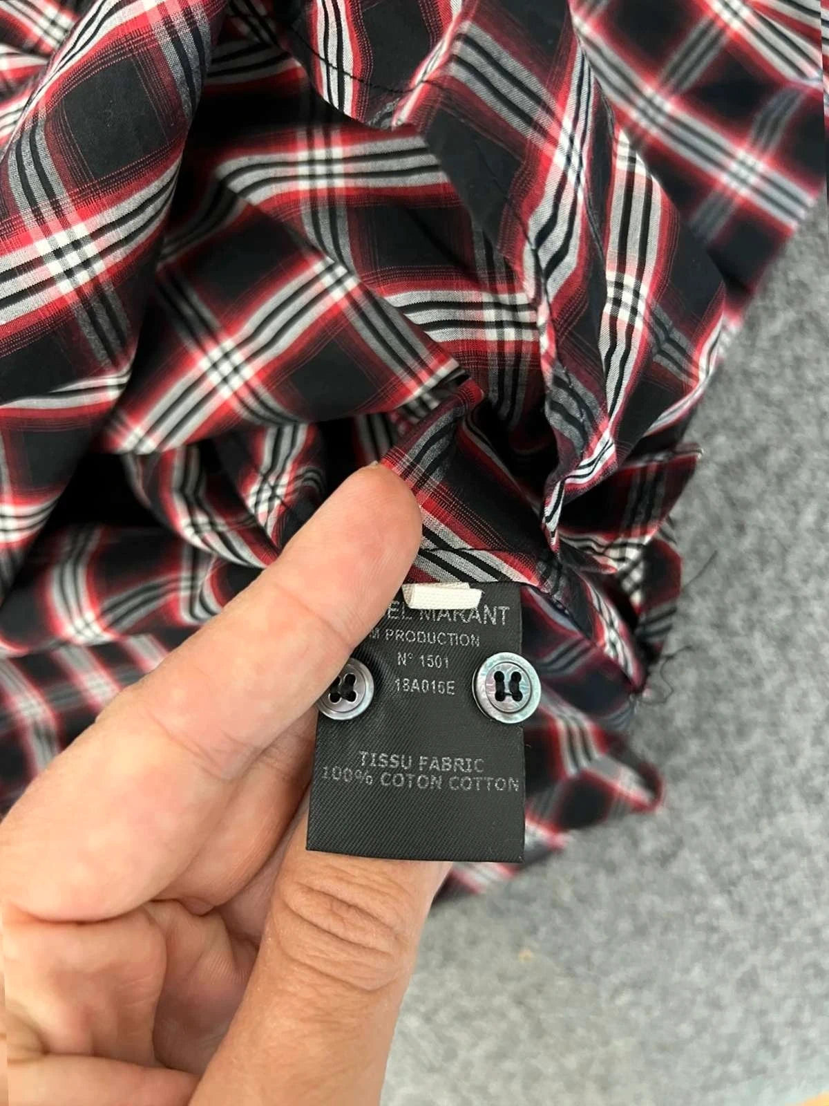 Isabel Marant cotton asymmetric blouse shirt - view 7