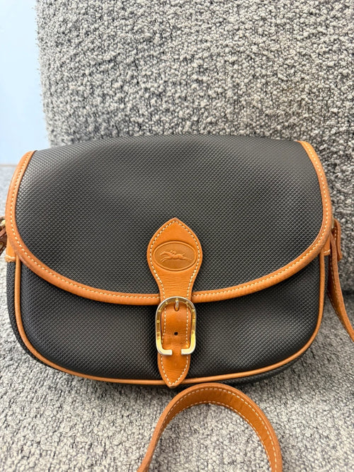 Longchamp black brown crossbody bag - view 2