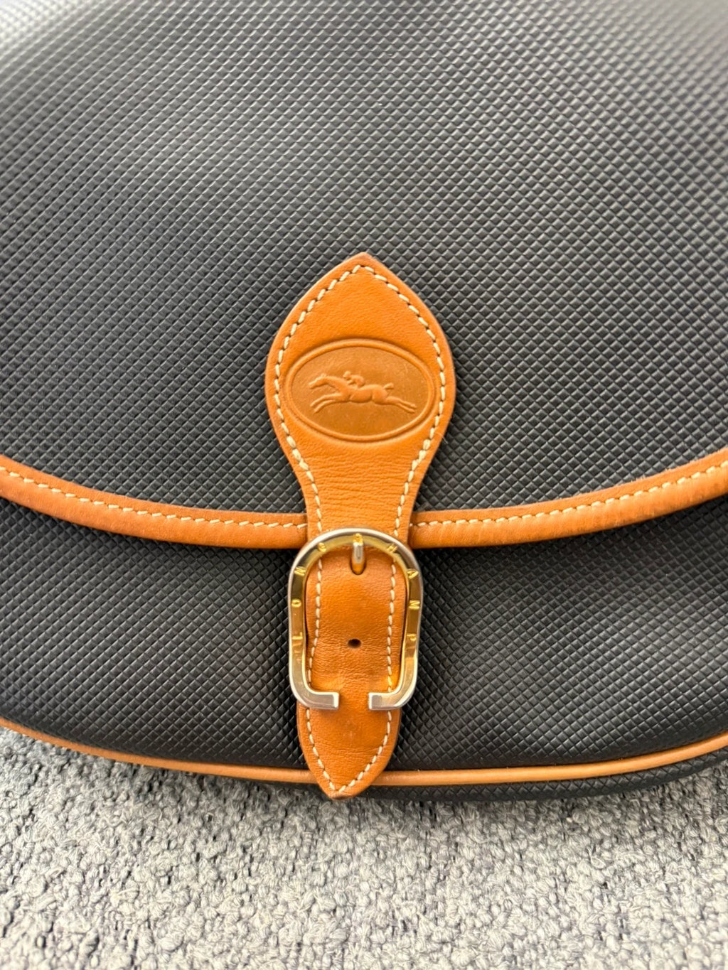 Longchamp black brown crossbody bag - view 4