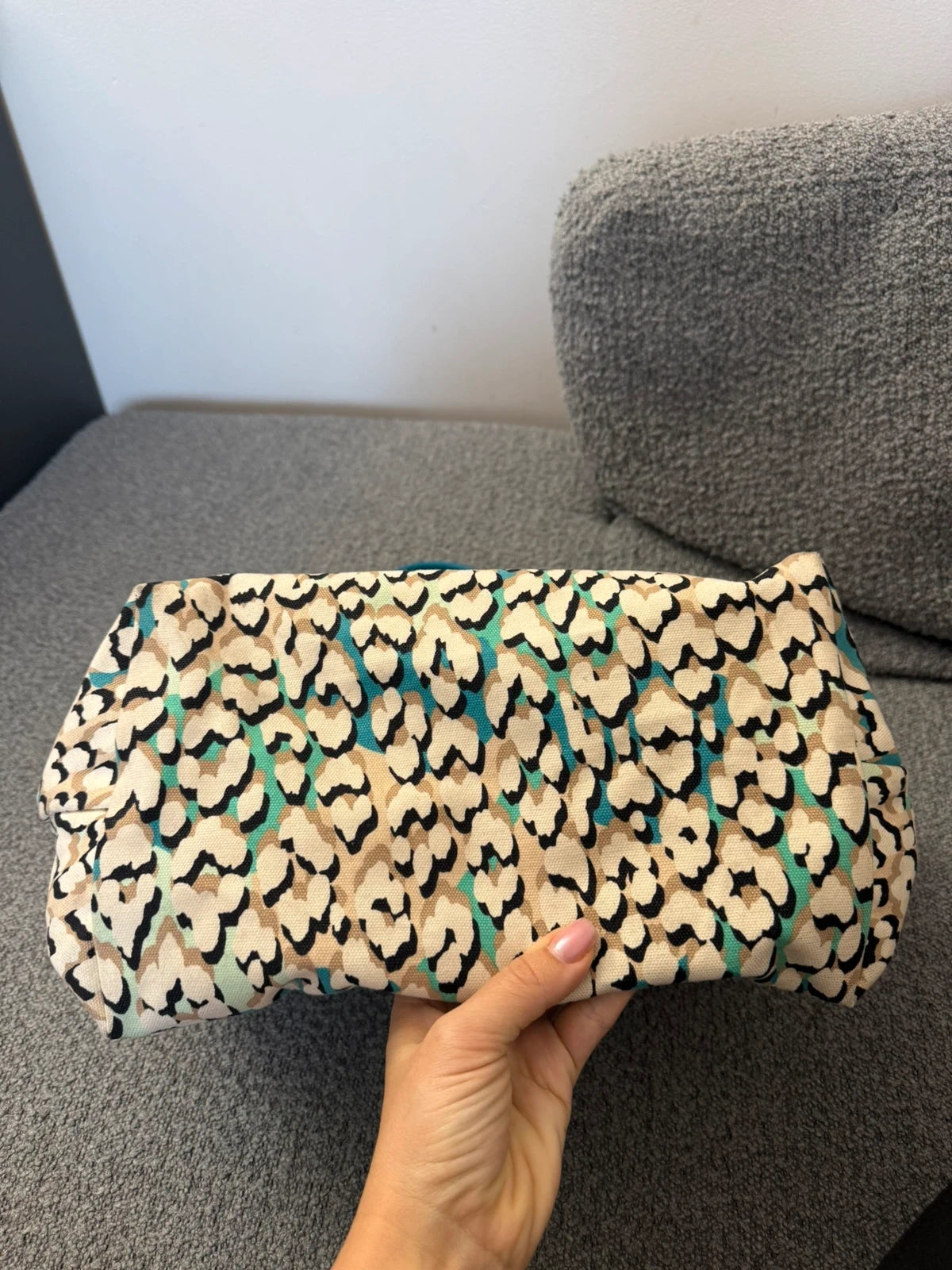 Longchamp Île aux panthères turquoise le pliage bag - view 10
