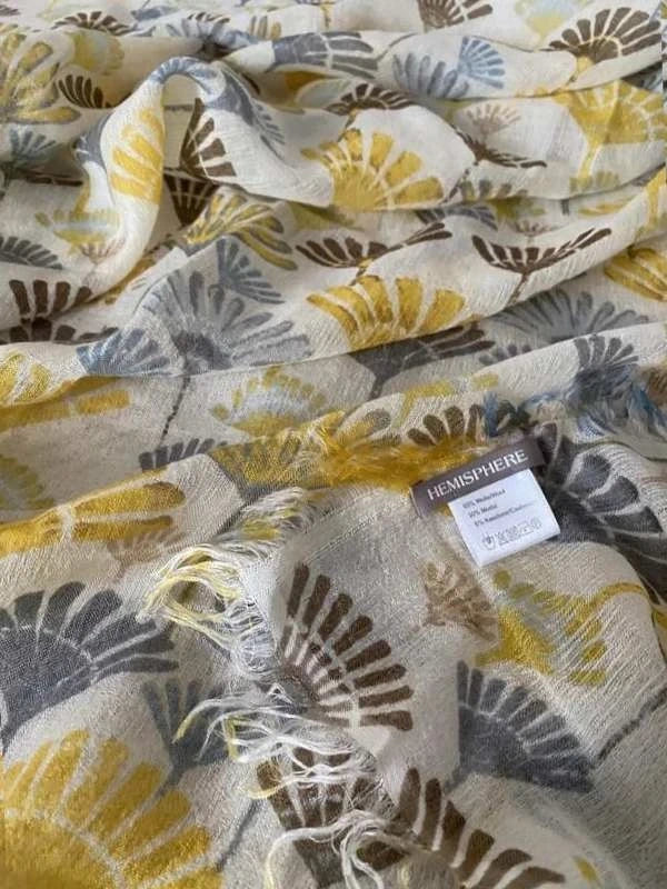 Hemisphere wool modal cashmere huge shawl scarf - view 2