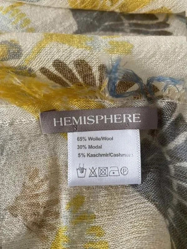 Hemisphere wool modal cashmere huge shawl scarf - view 3