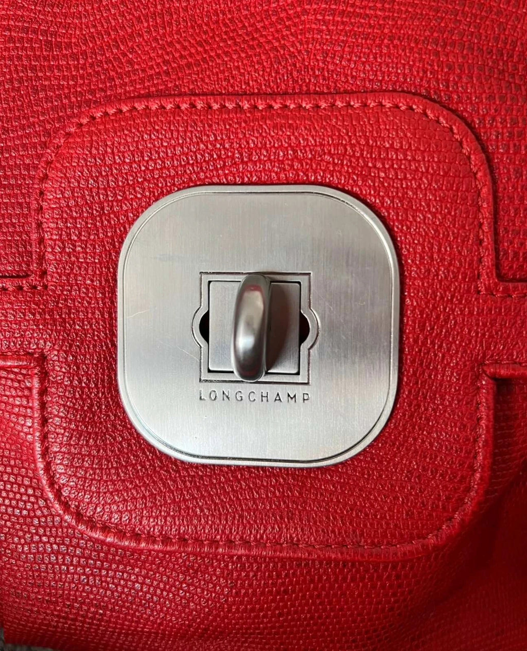 Longchamp gatsby red leather bag - view 3