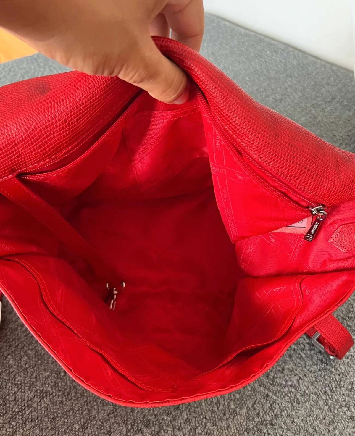 Longchamp gatsby red leather bag - view 10