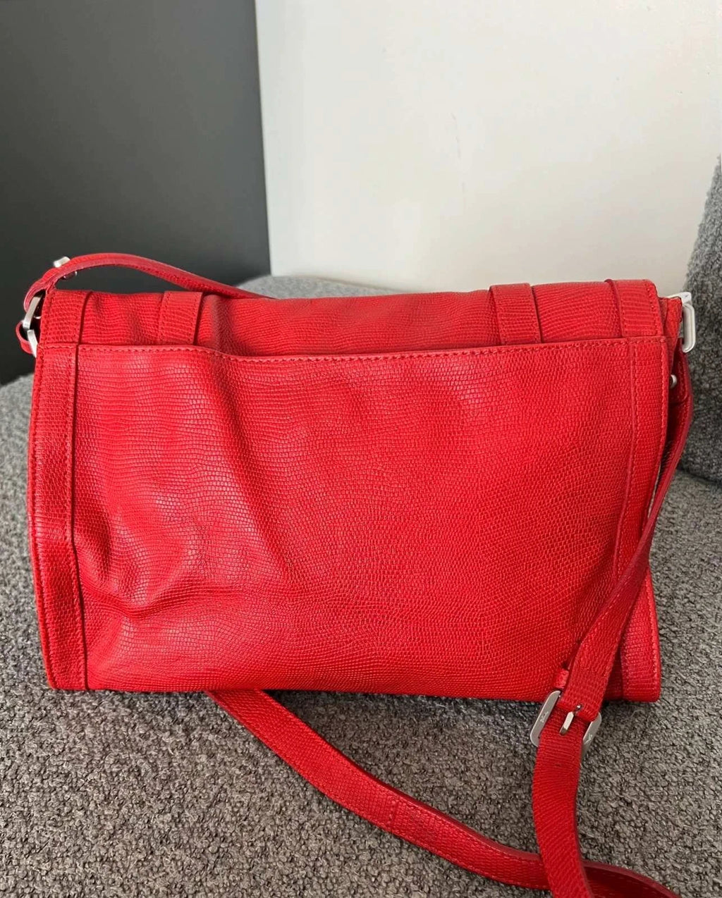 Longchamp gatsby red leather bag - view 8