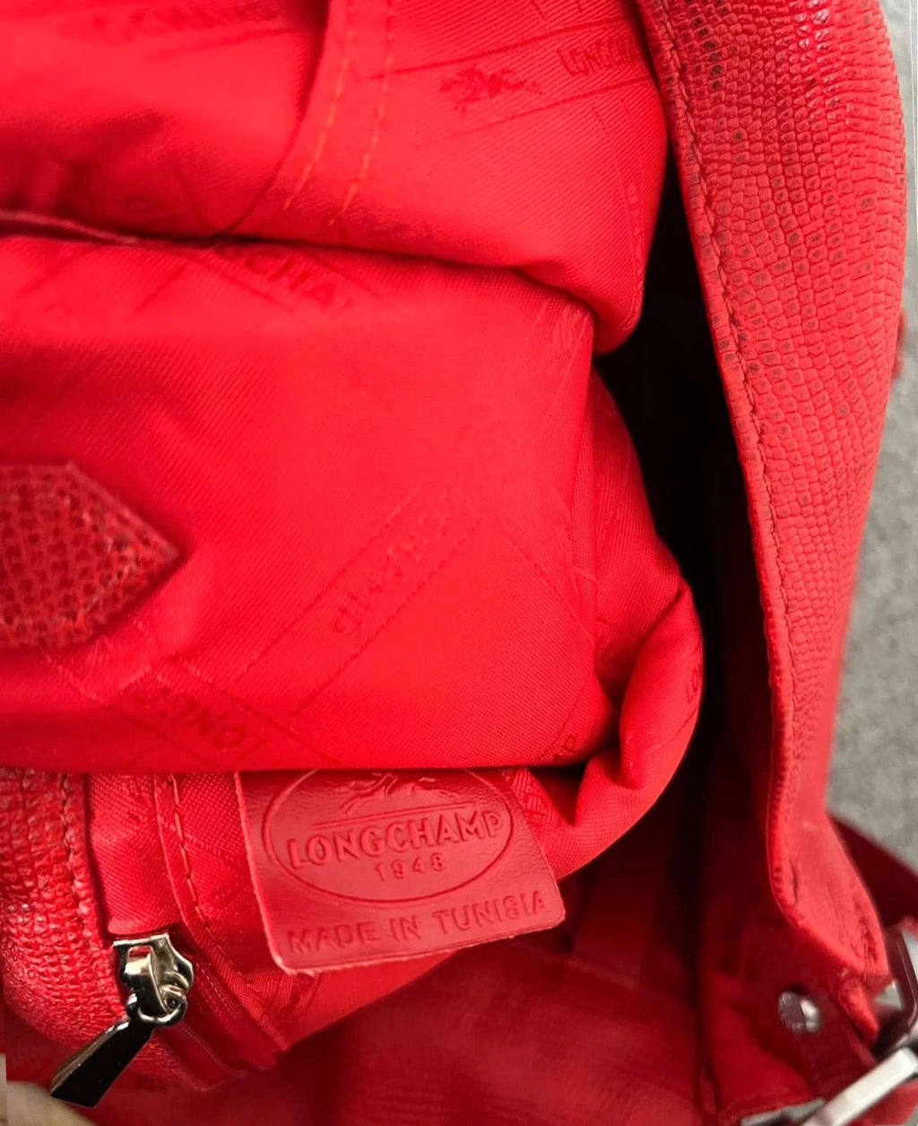 Longchamp gatsby red leather bag - view 11