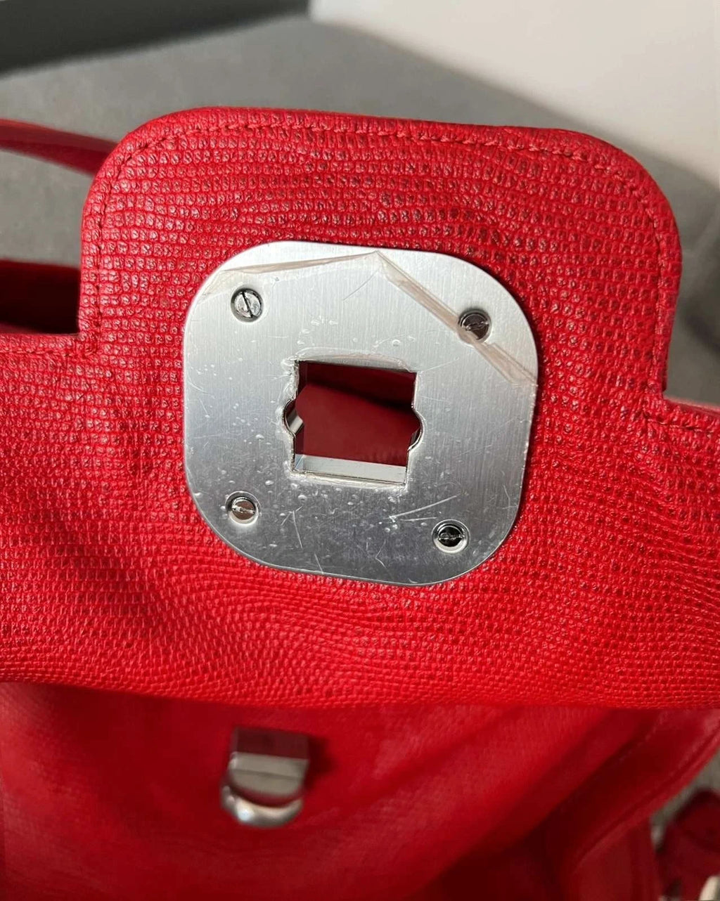 Longchamp gatsby red leather bag - view 5