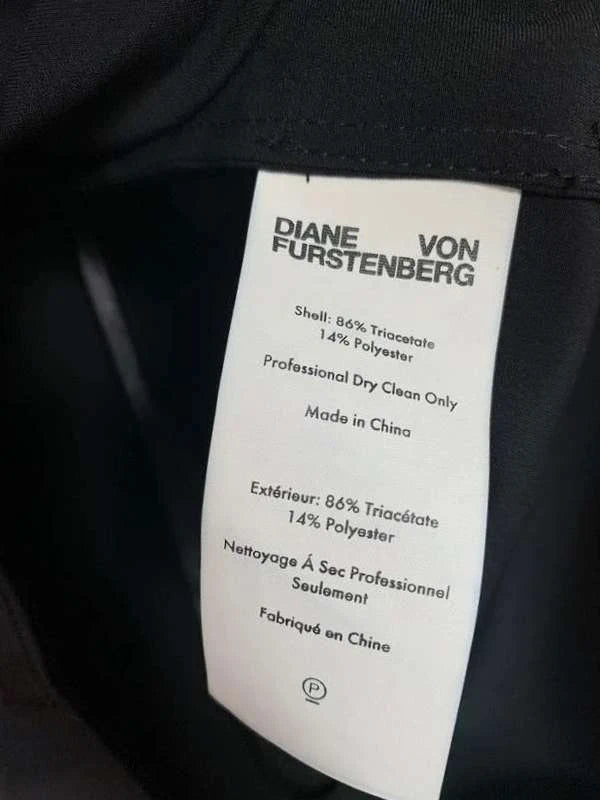 Diane von Furstenberg black one sleeve blouse - view 3