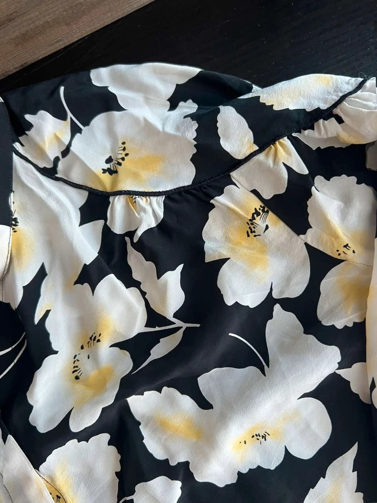 Ba&sh silk viscose floral shirt blouse - view 7