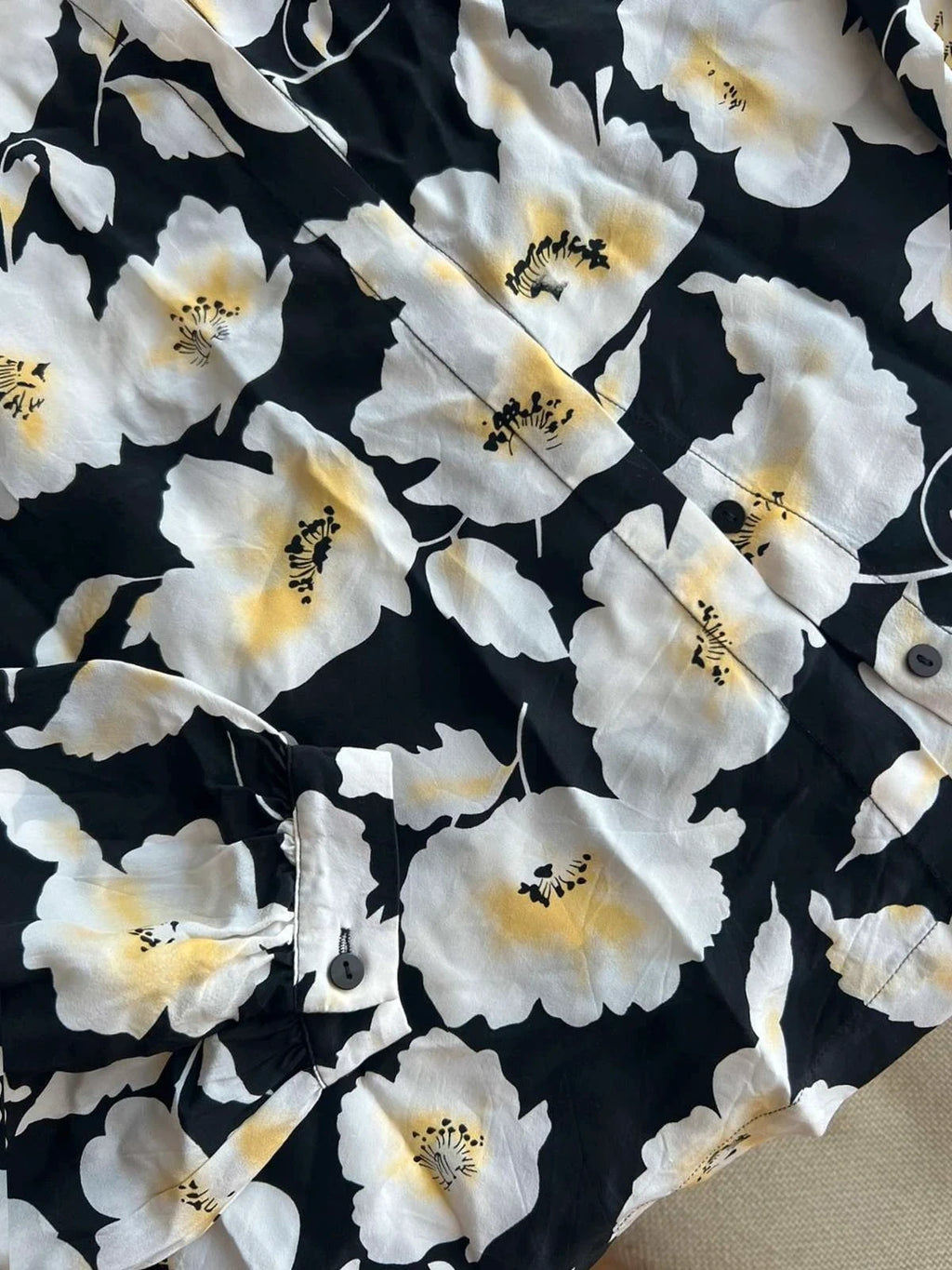 Ba&sh silk viscose floral shirt blouse - view 8