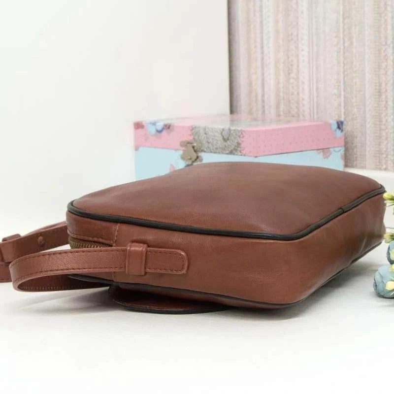 Gerard Darel brown leather crossbody bag - view 6