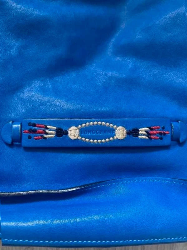 Longchamp 3D massai blue limited edition leather bag - view 2