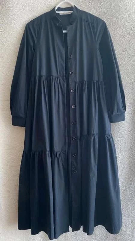 Dorothee Schumacher black cotton long dress