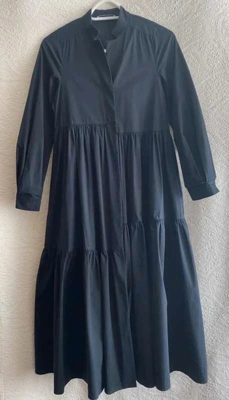 Dorothee Schumacher black cotton long dress - view 2