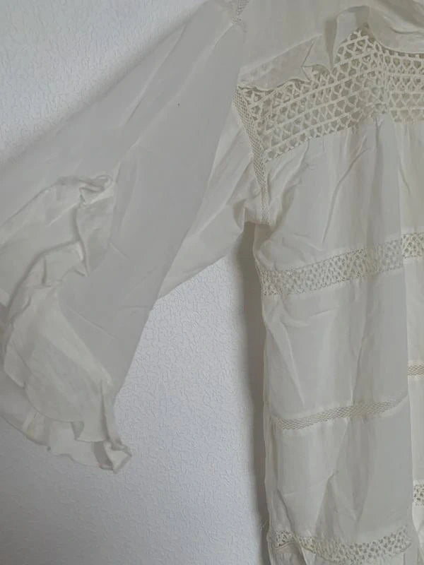 Isabel Marant white silk cotton linen dress - view 3