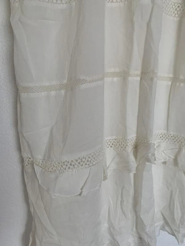 Isabel Marant white silk cotton linen dress - view 5