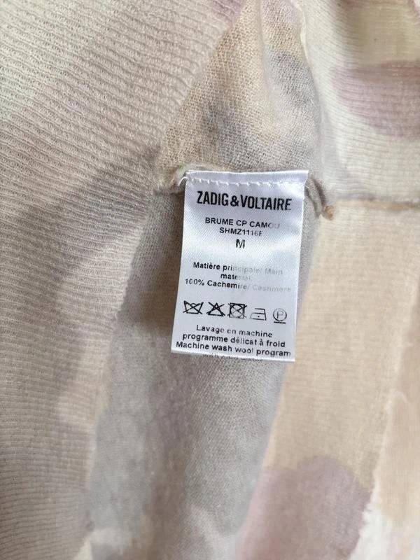 Zadig & Voltaire Brume cp camou cashmere jumper sweater - view 7