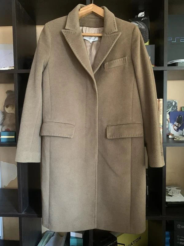 Gerard Darel beige wool angora coat - view 7