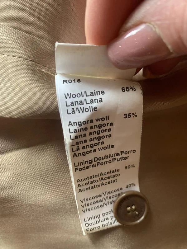 Gerard Darel beige wool angora coat - view 2