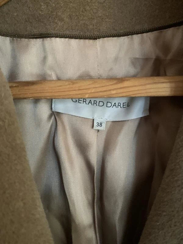 Gerard Darel beige wool angora coat - view 5