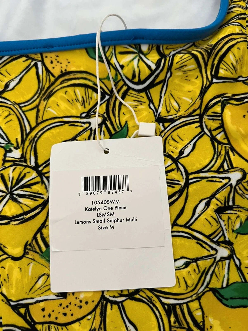 Diane von Furstenberg Katelyn yellow lemon print crossover back swimsuit - view 6