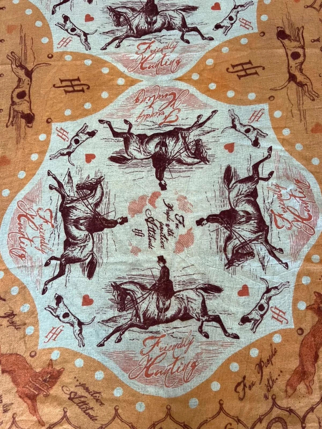 Friendly Hunting huge cashmere stole shawl scarf - view 6