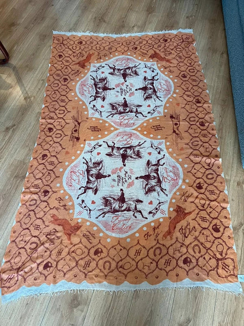 Friendly Hunting huge cashmere stole shawl scarf