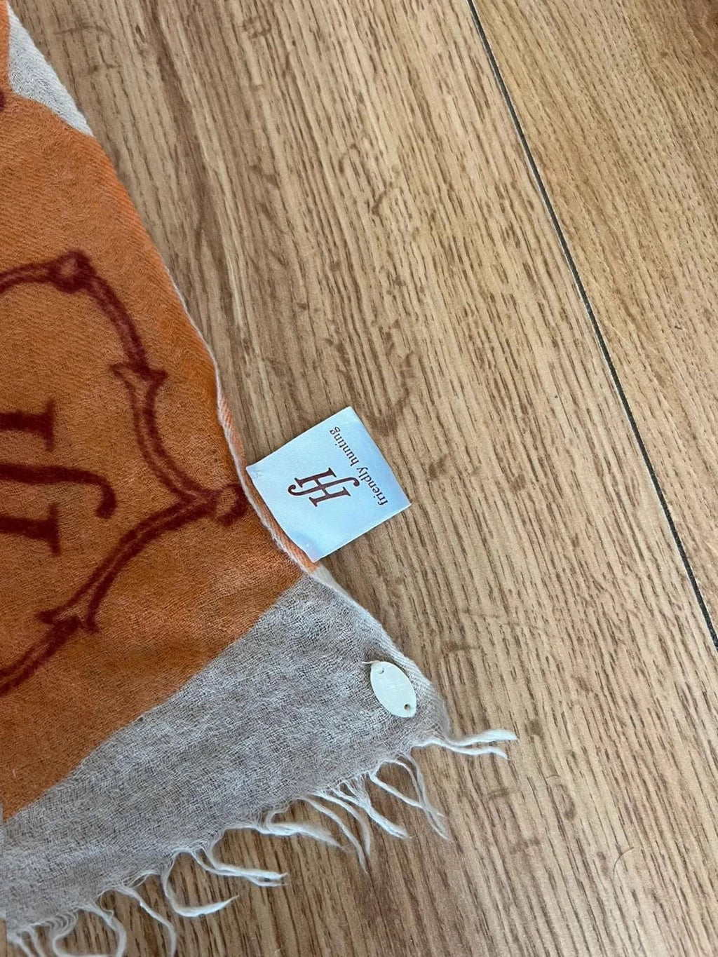 Friendly Hunting huge cashmere stole shawl scarf - view 3